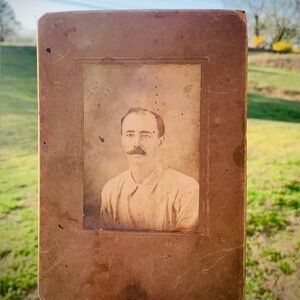 Antique Vintage Brown Sepia Portrait 1800s Cabinet Card Photograph